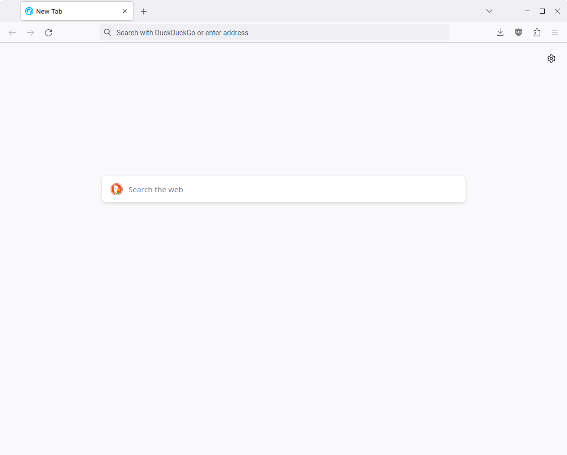 Screenshot of LibreWolf